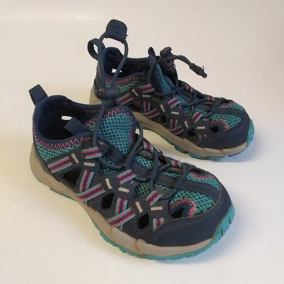 Merrell Kids Sneakers Blue Pink Outdoor Hiking Shoes Waterproof Kids size 10M - Picture 6 of 10